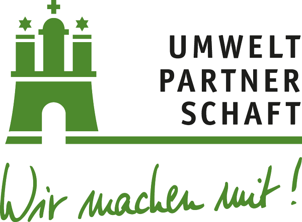 Logo UPHH Mitglied Druckerei Hans Monno Wir machen mit Wir machen mit! Umweltpartnerschaft Hamburg. Druckerei Hans Monno.